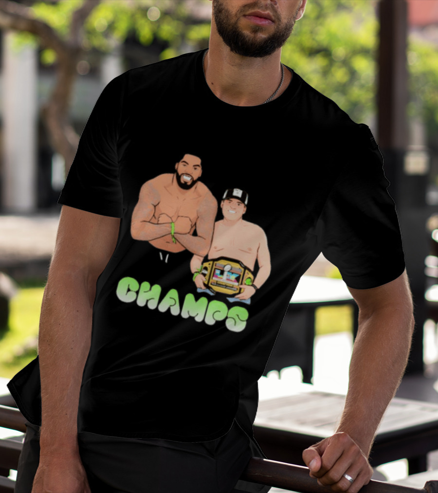 JS And Leo Celebrate Seattle Champs With Belt Champs T-Shirt