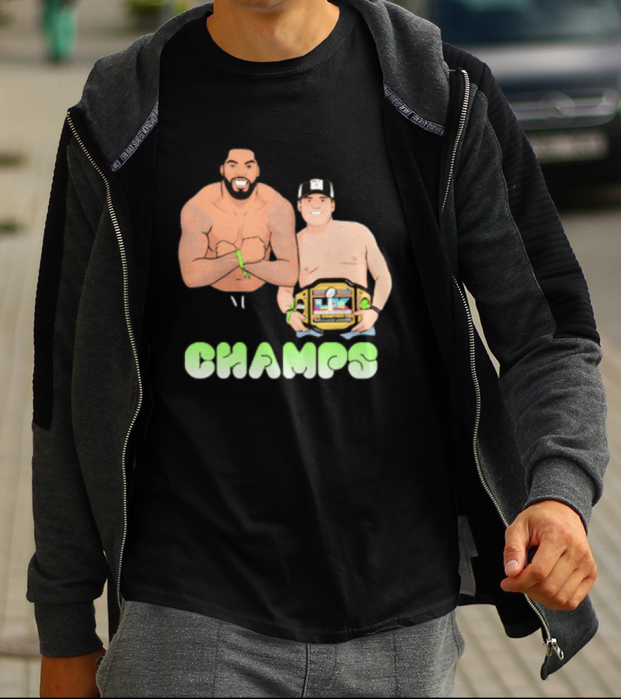 JS And Leo Celebrate Seattle Champs With Belt Champs T-Shirt