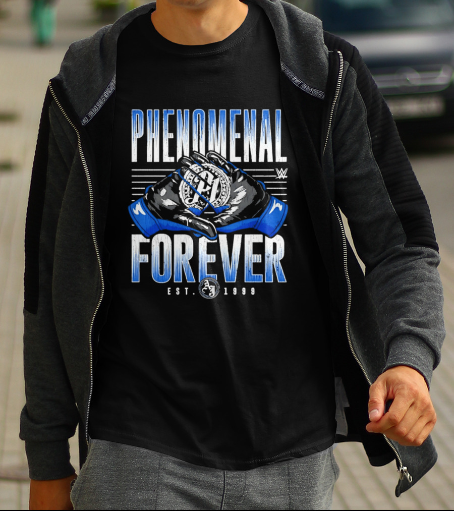 Phenomenal Forever WWE A.J. Styles Gloves Est. 1978 T-Shirt