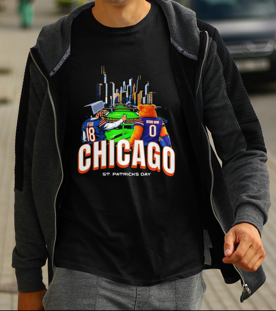 Chicago Bears St. Patricks Day Green River FGB Bears Now T-Shirt