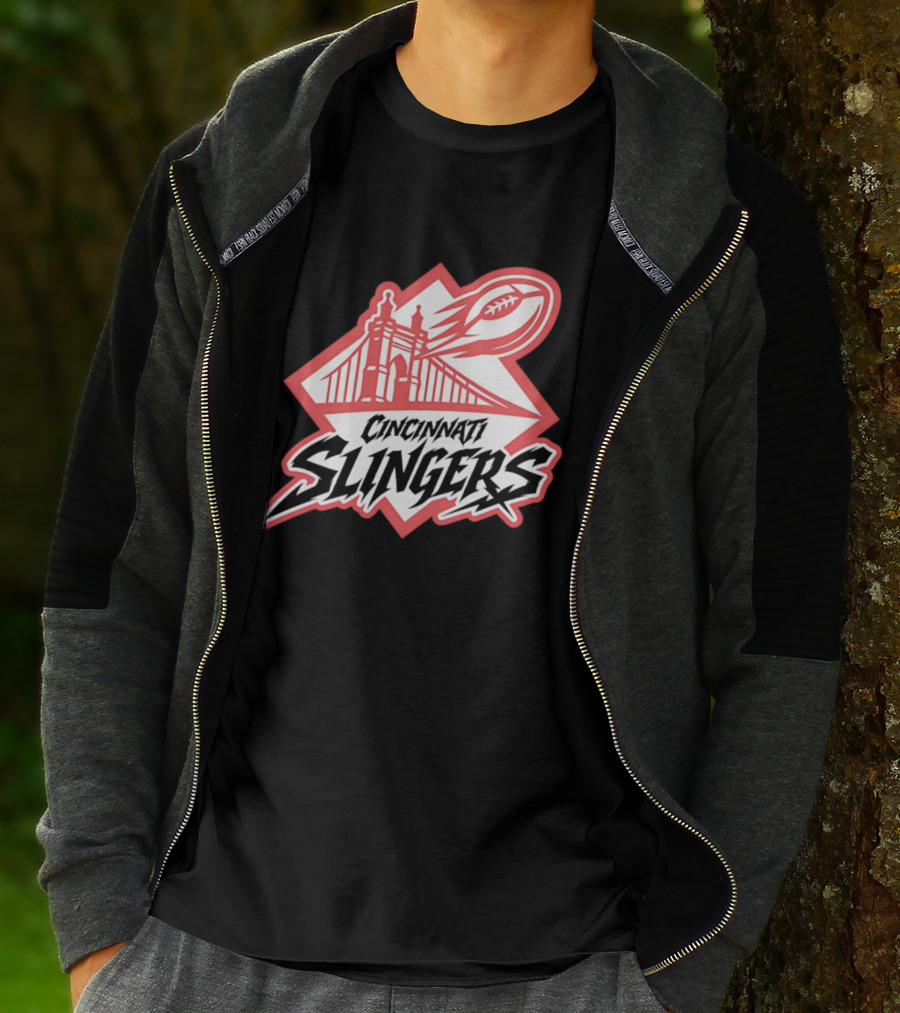 Cincinnati Slingers Football Bridge T-Shirt