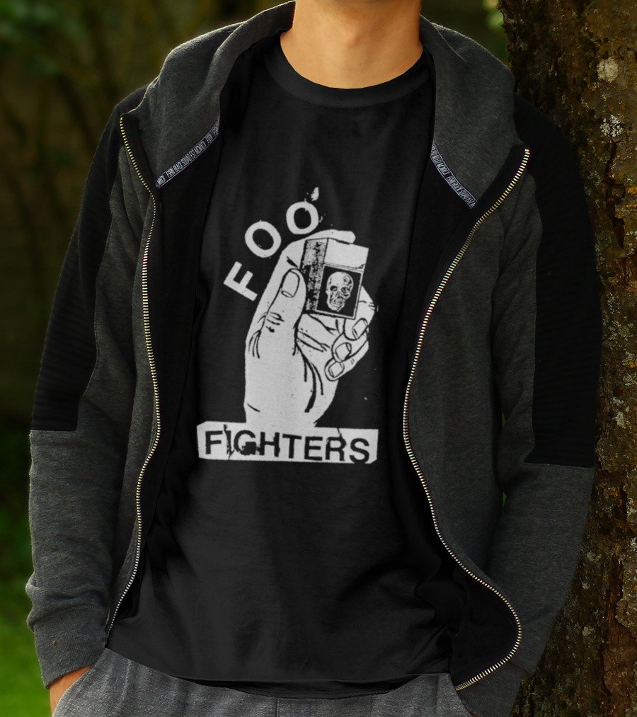 Foo Fighters Hand Holding Lighter Image Choose Your Colour T-Shirt