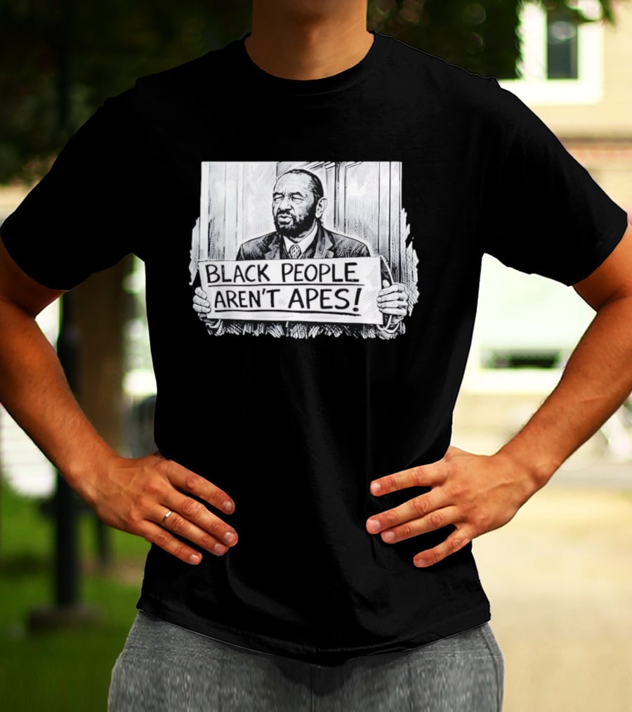 Black People Aren't Apes Black Men And Holding Sign Sketch T-Shirt