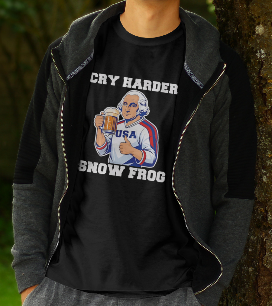 Cry Harder USA Player Snow Frog T-Shirt