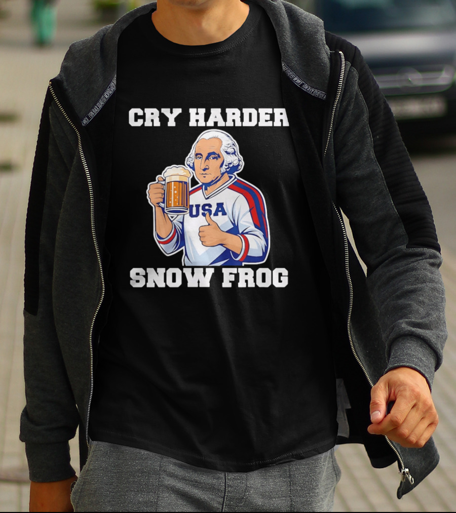 Cry Harder USA Player Snow Frog T-Shirt