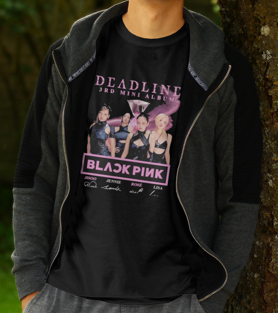 BlackPink Deadline 3rd Mini Album Jisoo Jennie Rosé Lisa T-Shirt