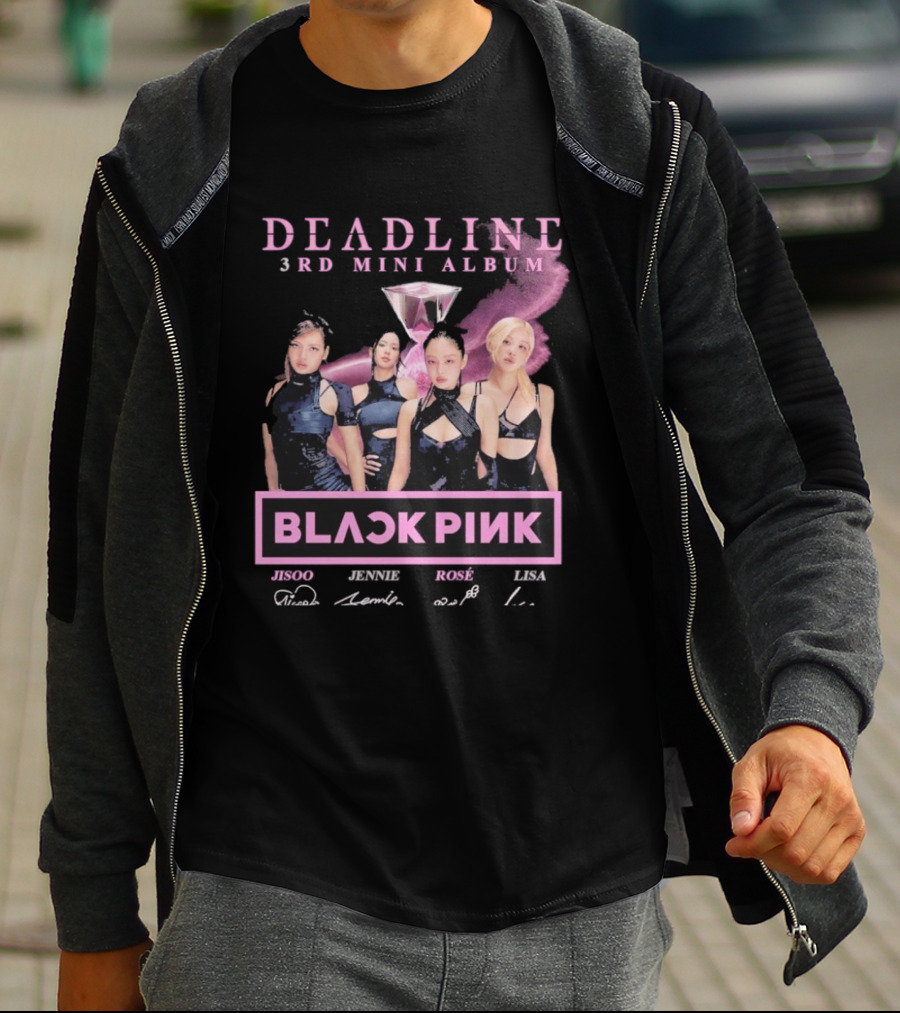 BlackPink Deadline 3rd Mini Album Jisoo Jennie Rosé Lisa T-Shirt