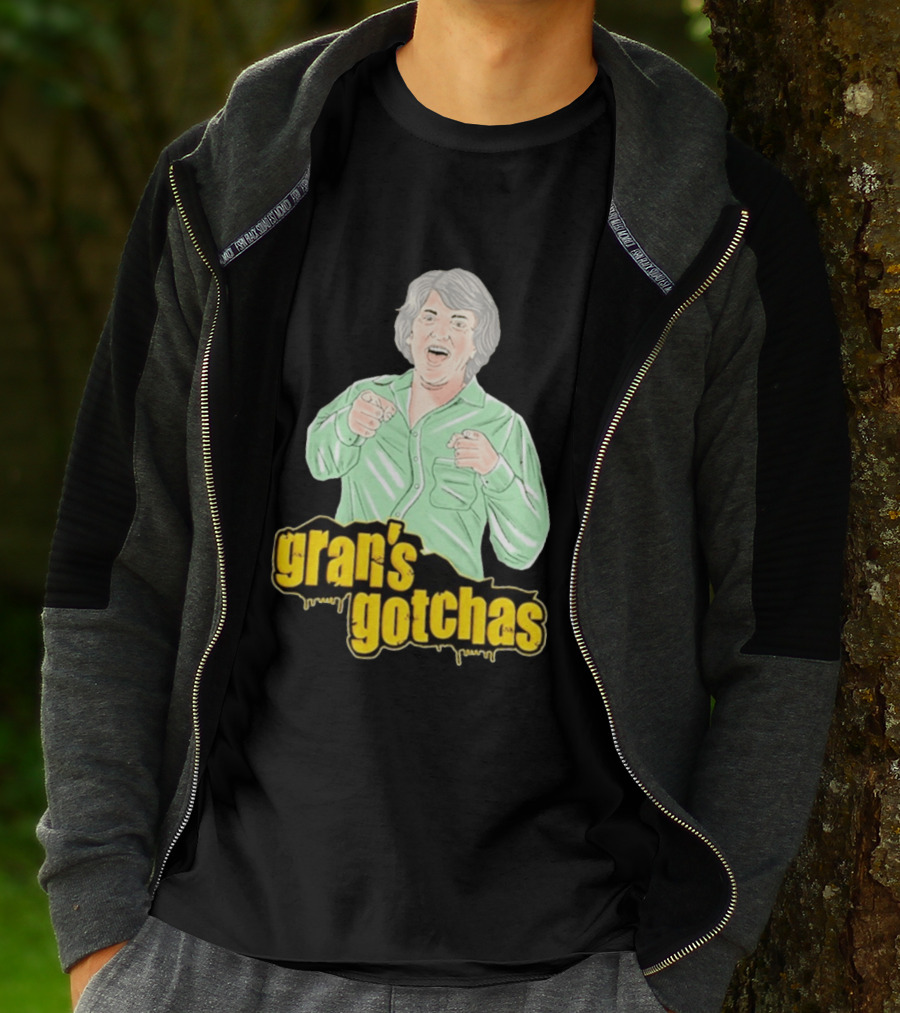 Gran's Gotchas Hilarious Moments With Playful Gesture Image T-Shirt