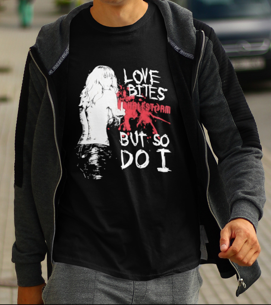 Halestorm Love Bites But So Do I Middle Finger Women's Clothing T-Shirt