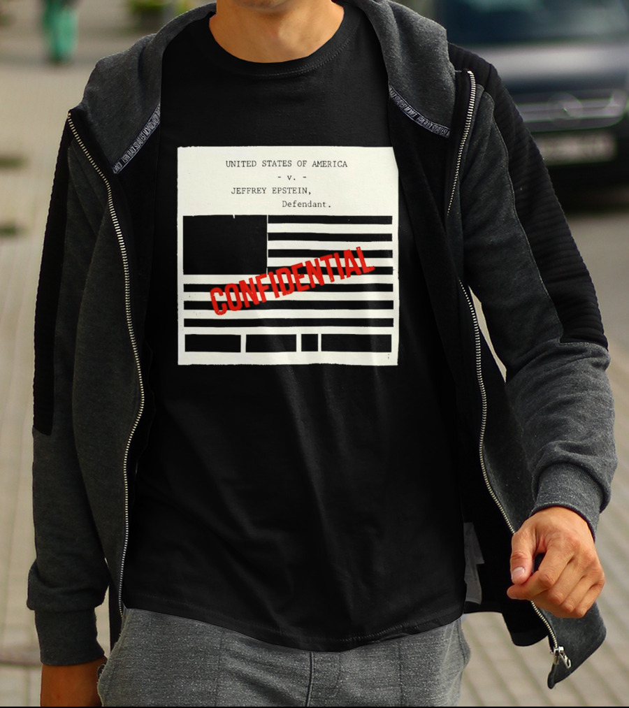 United States Of America Vs Epstein Defendant Flag Confidential T-Shirt