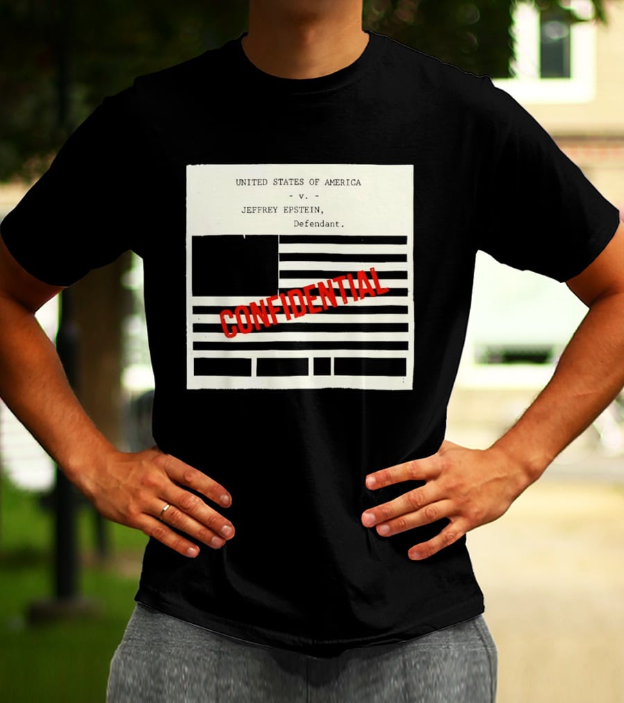 United States Of America Vs Epstein Defendant Flag Confidential T-Shirt