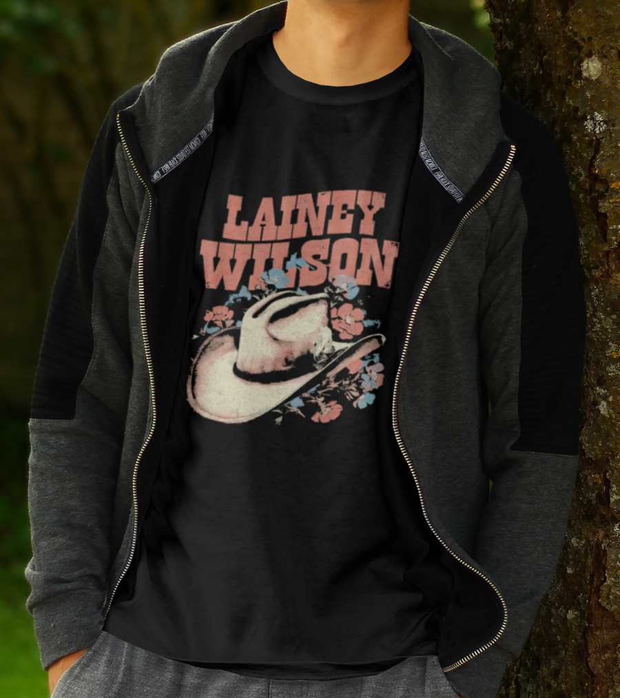 Lainey Wilson Country Music Western Hat Floral T-Shirt
