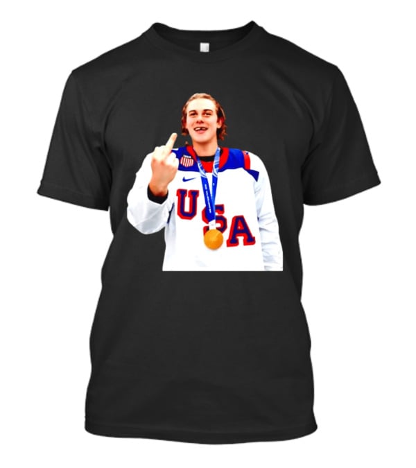 USA Gold Medal Middle Finger Olympic 2026 T-Shirt