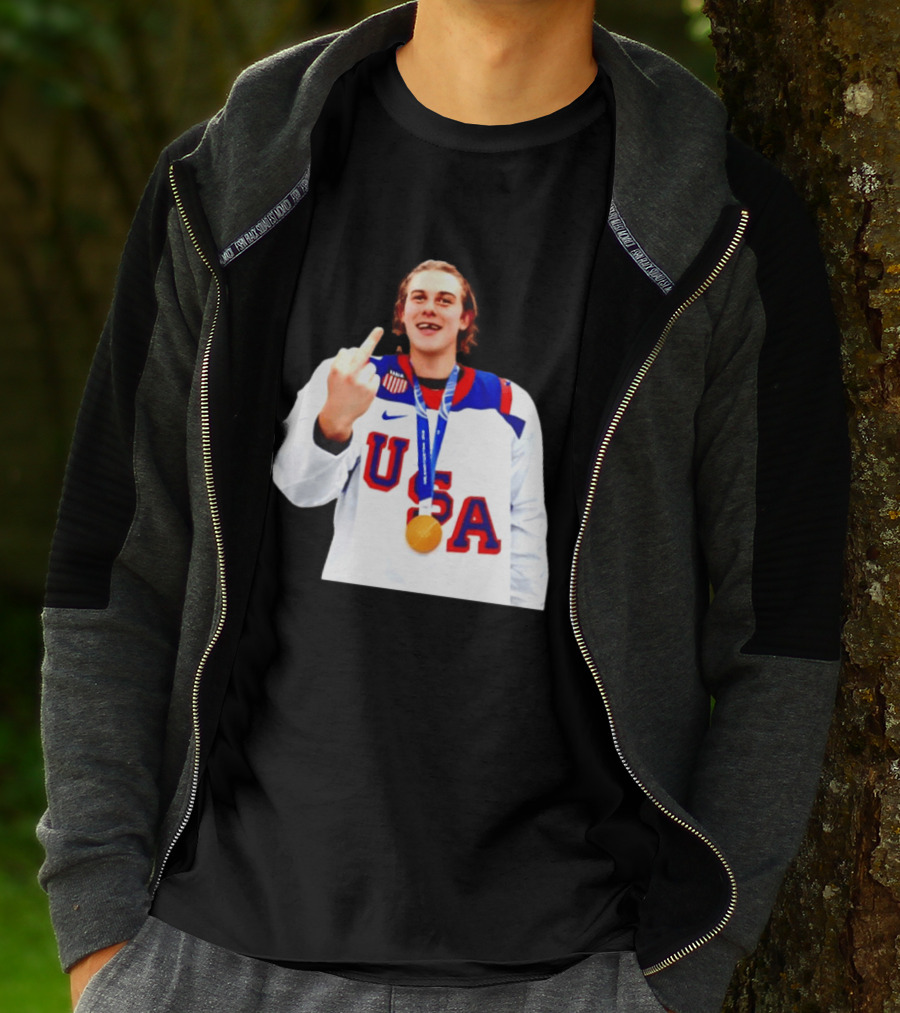 USA Gold Medal Middle Finger Olympic 2026 T-Shirt