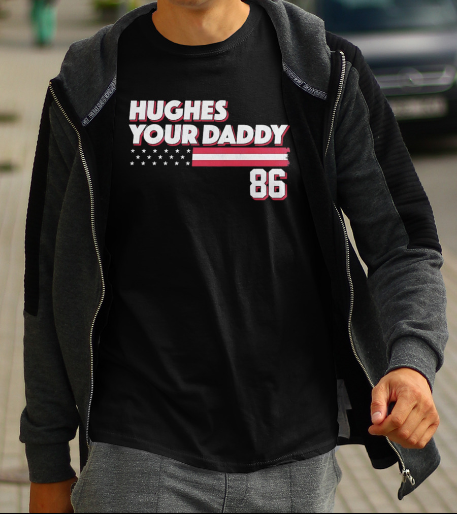 Hughes Your Daddy 86 Stars And Stripes T-Shirt