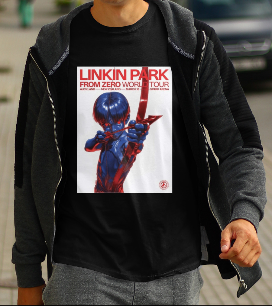 Linkin Park From Zero World Tour Auckland New Zealand 2026 March 18 Spark Arena T-Shirt