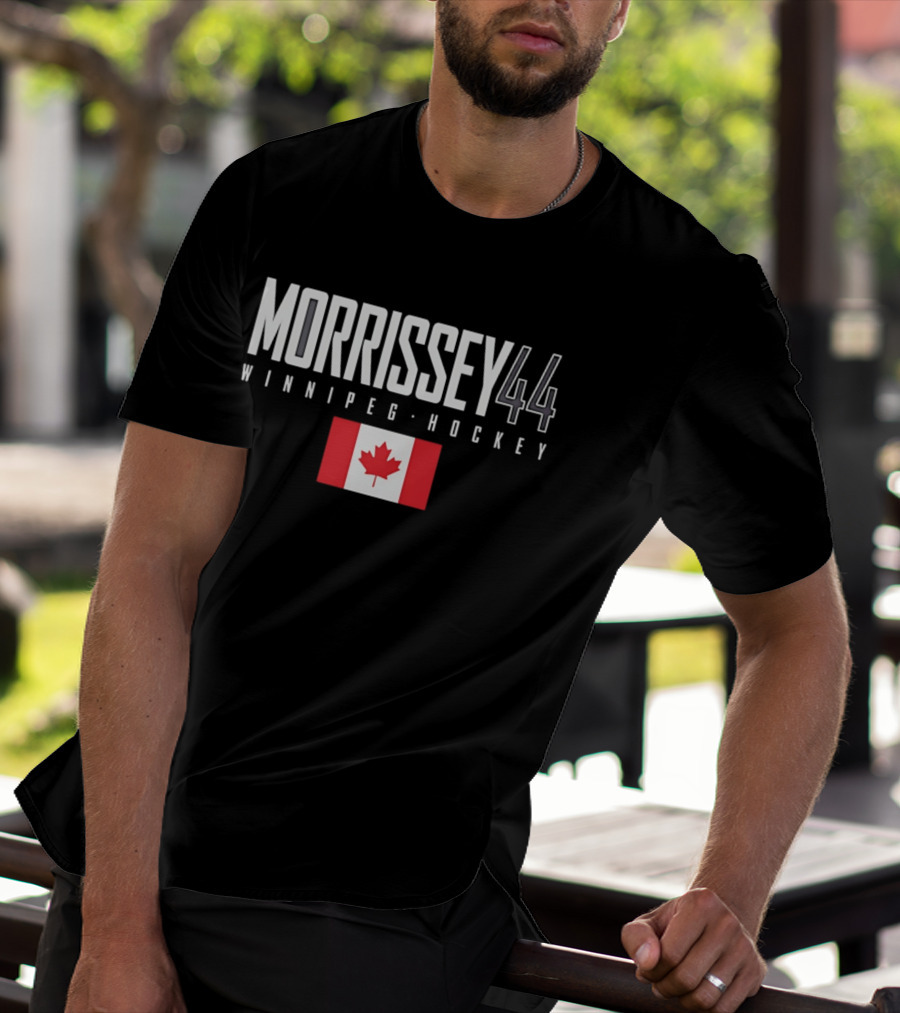 Morrissey 44 Winnipeg Hockey Canada Flag T-Shirt