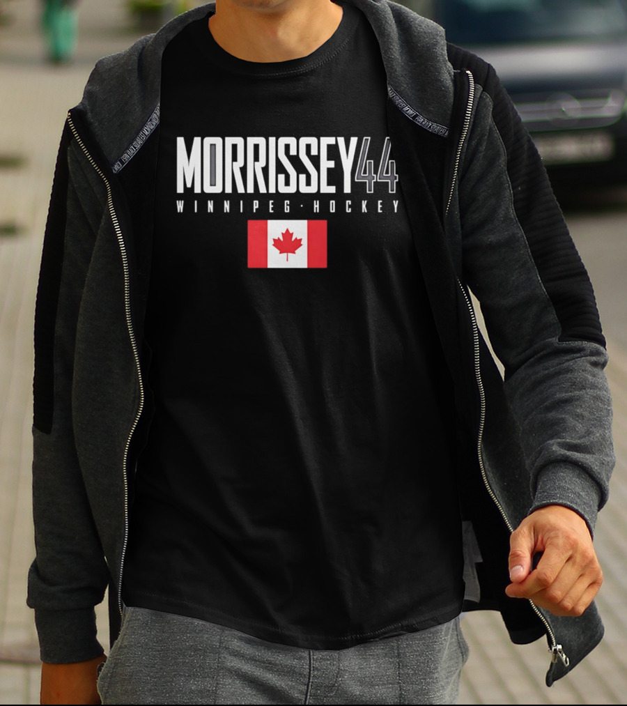 Morrissey 44 Winnipeg Hockey Canada Flag T-Shirt
