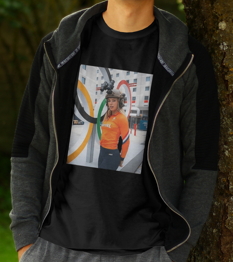Jutta Leerdam Night Vision Helmet Netherlands Olympic Athlete Fila T-Shirt