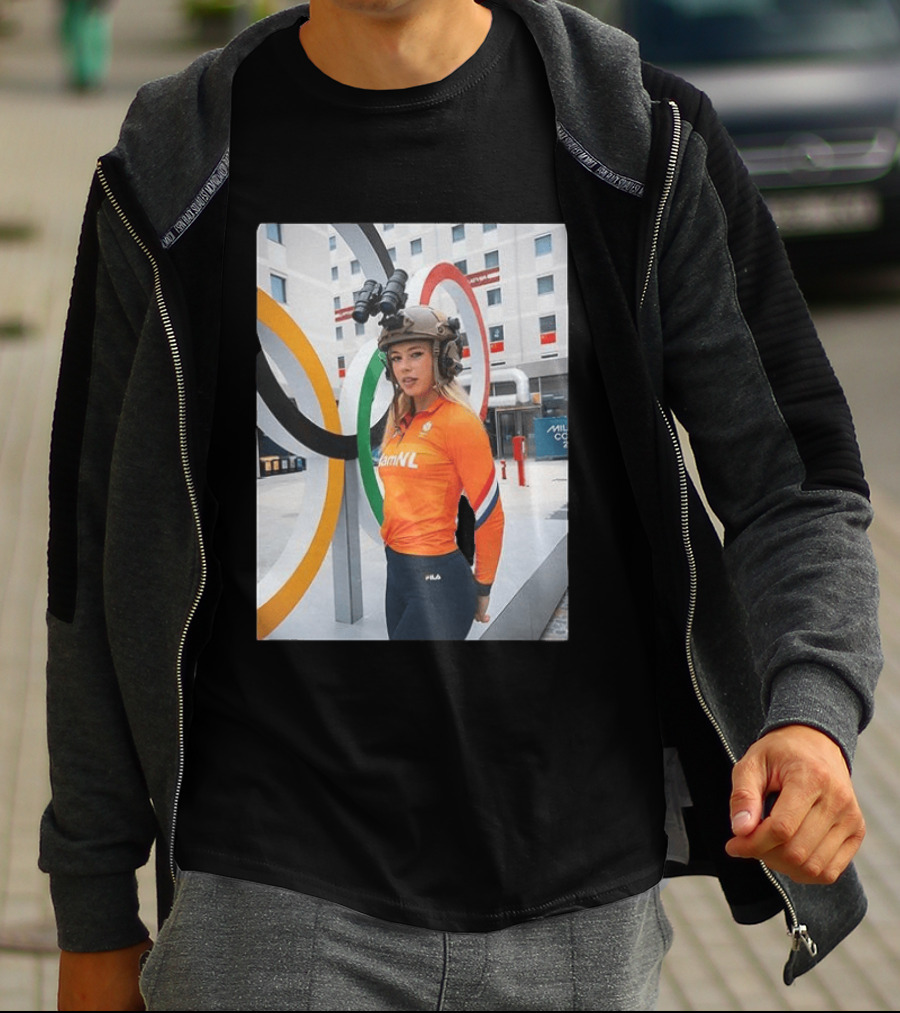 Jutta Leerdam Night Vision Helmet Netherlands Olympic Athlete Fila T-Shirt