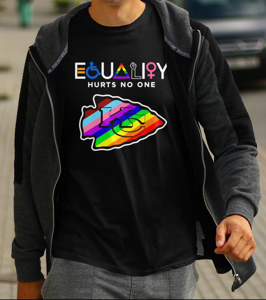 Kansas City Chiefs Equality Hurts No One LGBTQ Pride T-Shirt
