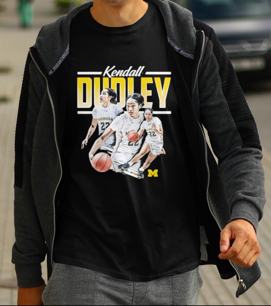 Kendall Dudley Michigan Wolverines Women's Basketball NCAA Player 22 T-Shirt