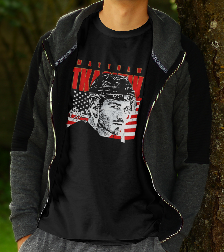 Matthew Tkachuk Usa Hockey Florida Stars And Stripes T-Shirt