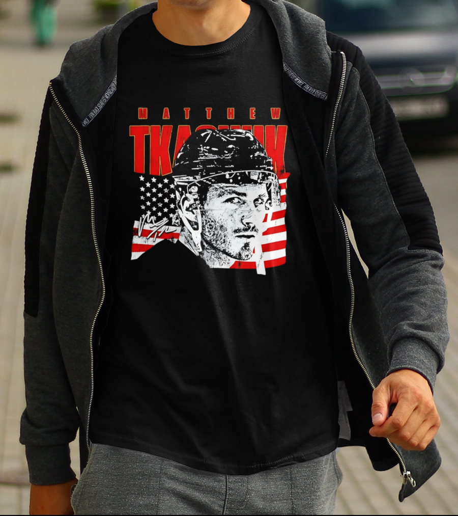 Matthew Tkachuk Usa Hockey Florida Stars And Stripes T-Shirt
