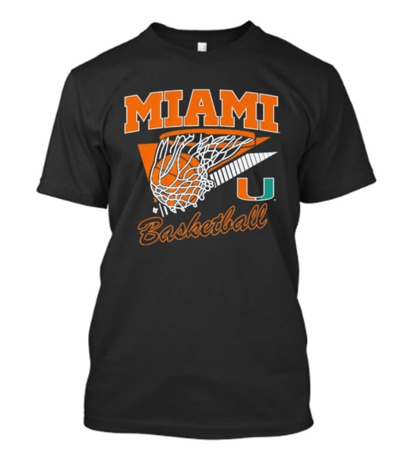Miami Basketball U Basketball Swish T-Shirt