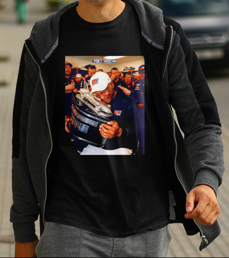 FOX NASCAR Michael Jordan 23XI Racing Daytona 500 Victory Celebration T-Shirt