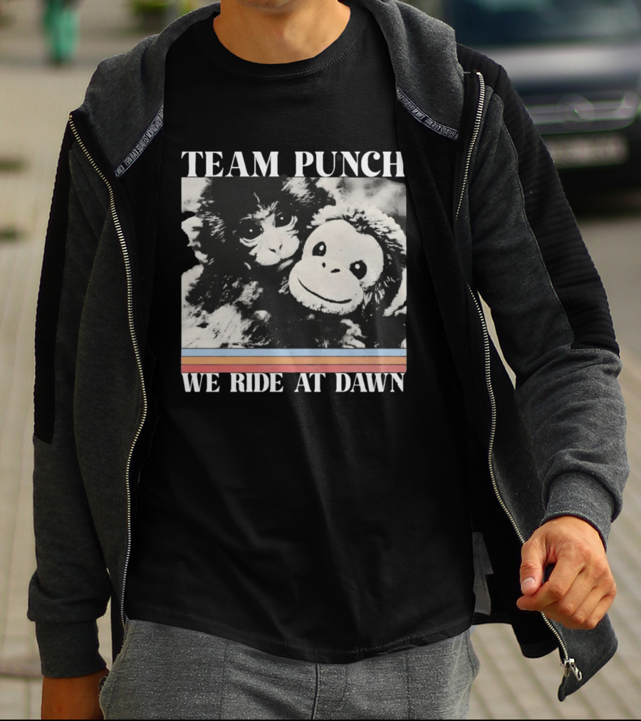 Team Punch Monkey We Ride At Dawn T-Shirt