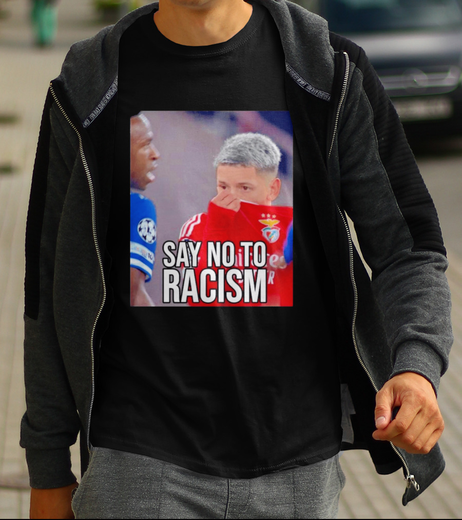 Say No To Racism Prestianni Benfica Soccer Awareness T-Shirt