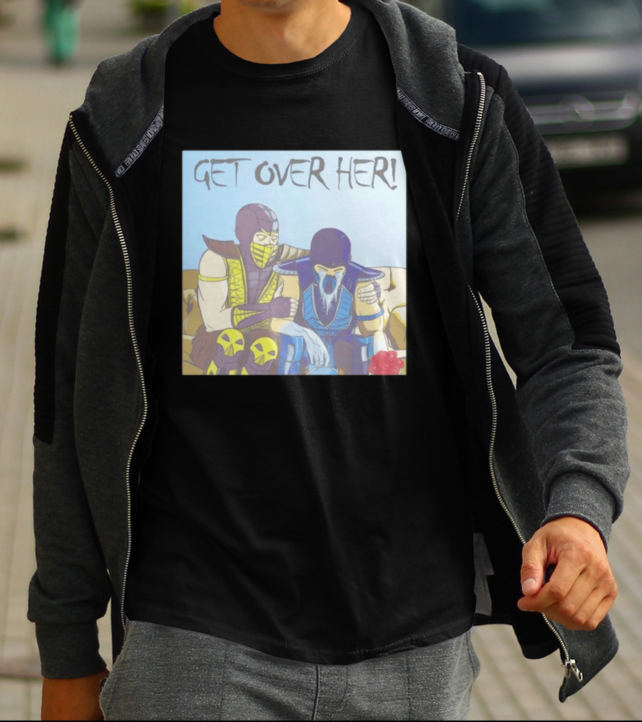 Get Over Her Scorpion Sub Zero Mortal Kombat Meme T-Shirt