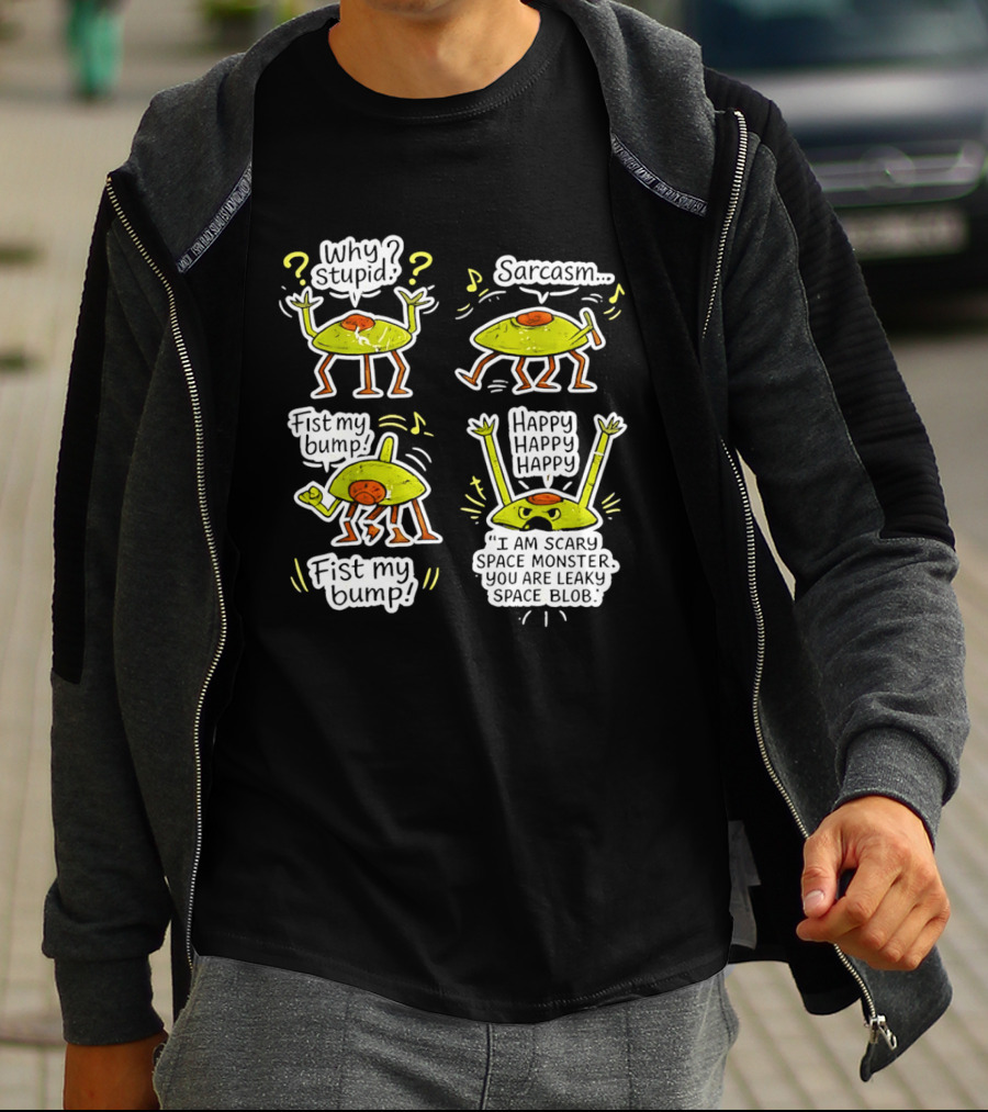 Project Hail Mary Rocky Eridian Why Stupid Sarcasm Fist My Bump Happy T-Shirt