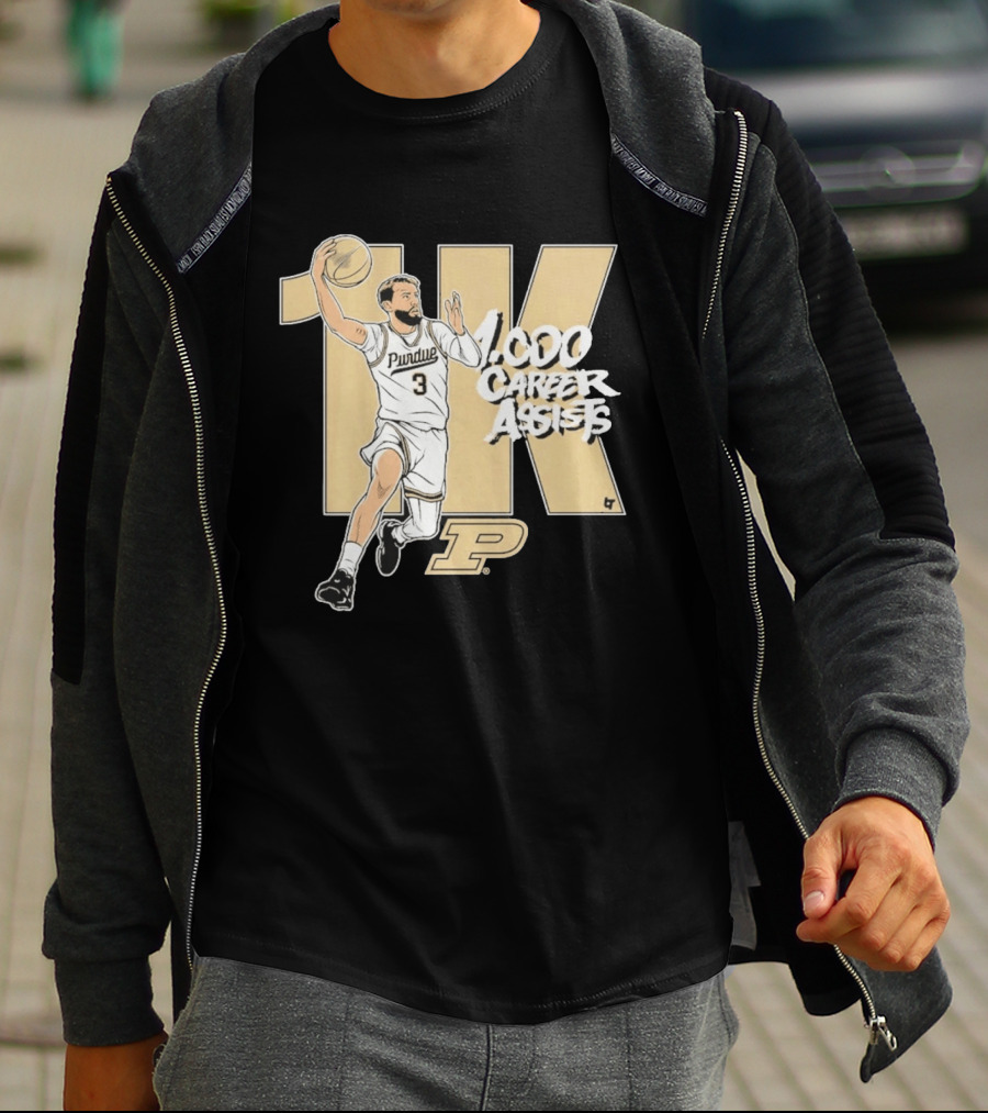 Purdue Basketball 1K Career Assists Braden Smith T-Shirt