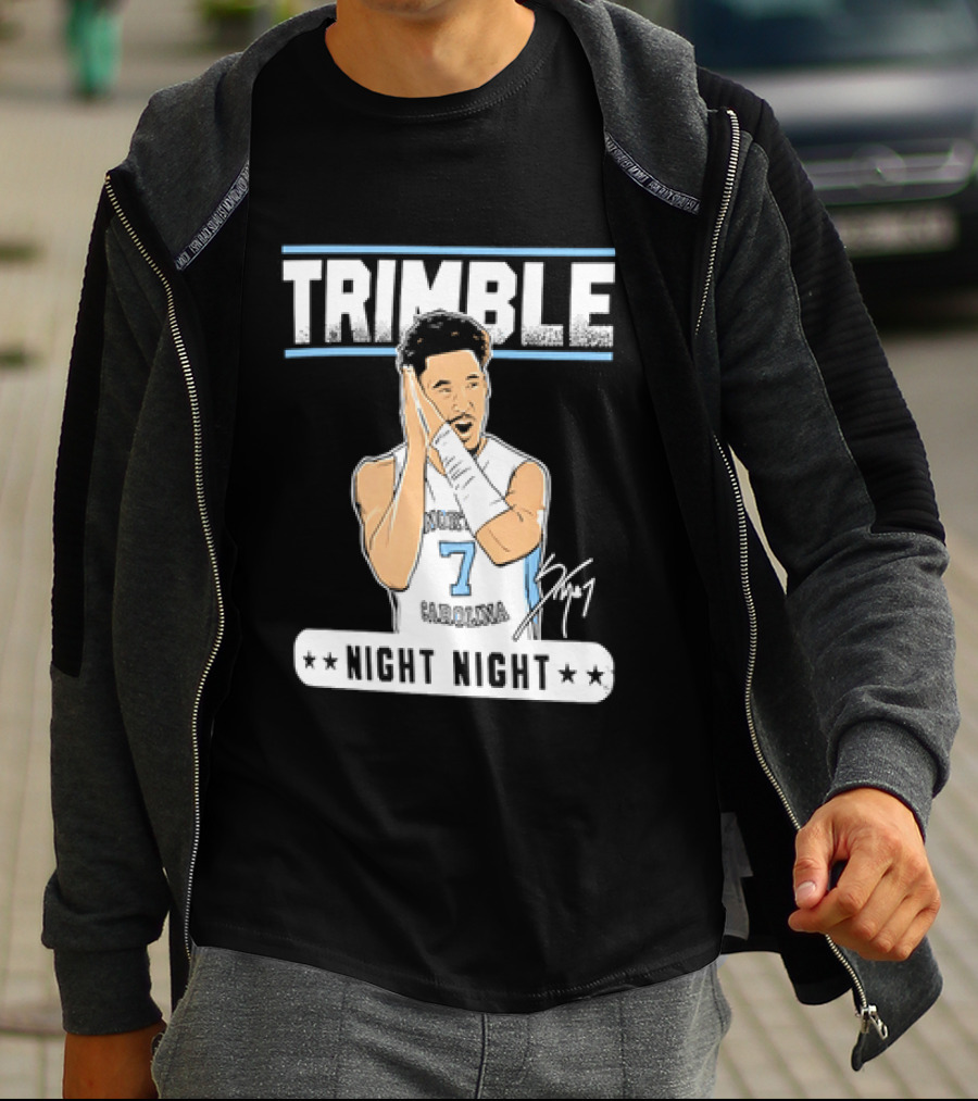 Seth Trimble North Carolina Tar Heels Basketball Tribute Night Night T-Shirt
