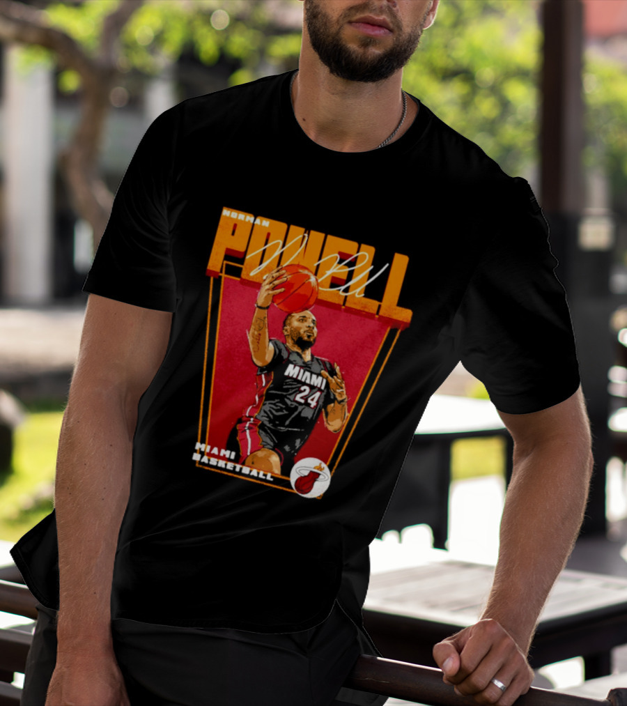 Norman Powell Miami Basketball 24 T-Shirt
