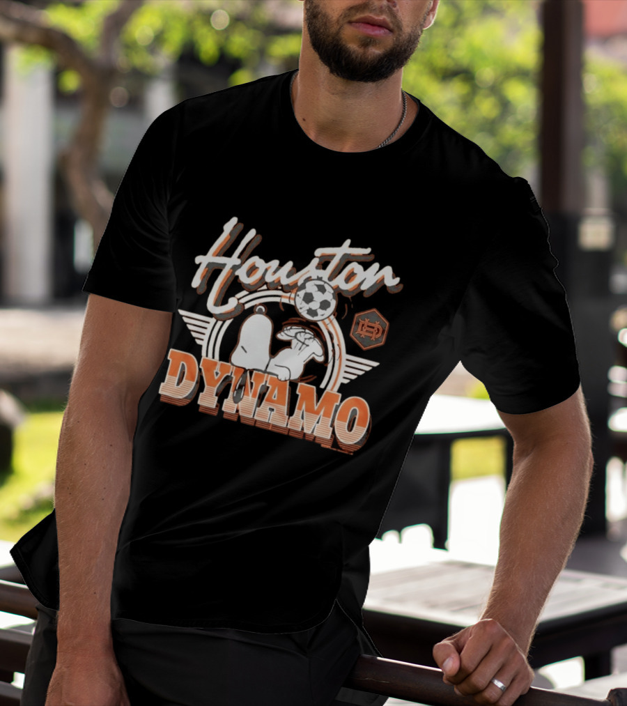 Houston Dynamo Snoopy Soccer Collaboration T-Shirt