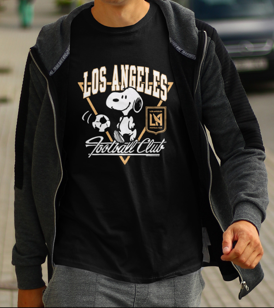 Peanuts Snoopy Los Angeles Football Club Soccer Collaboration T-Shirt