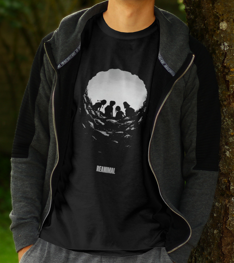 Reanimal Cave Silhouette Family Exploration T-Shirt