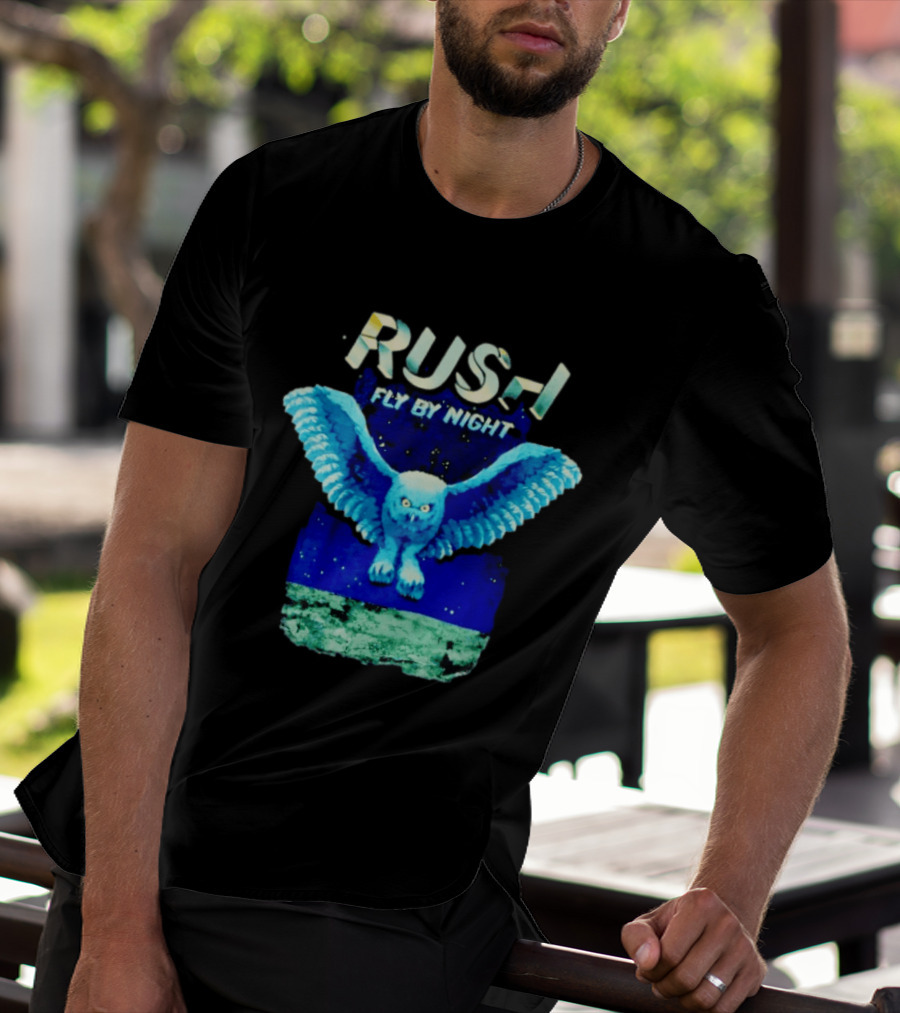 Rush Fly By Night Album Owl T-Shirt