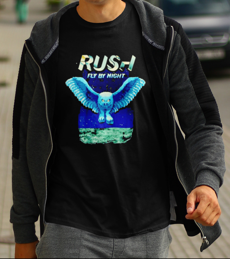 Rush Fly By Night Album Owl T-Shirt