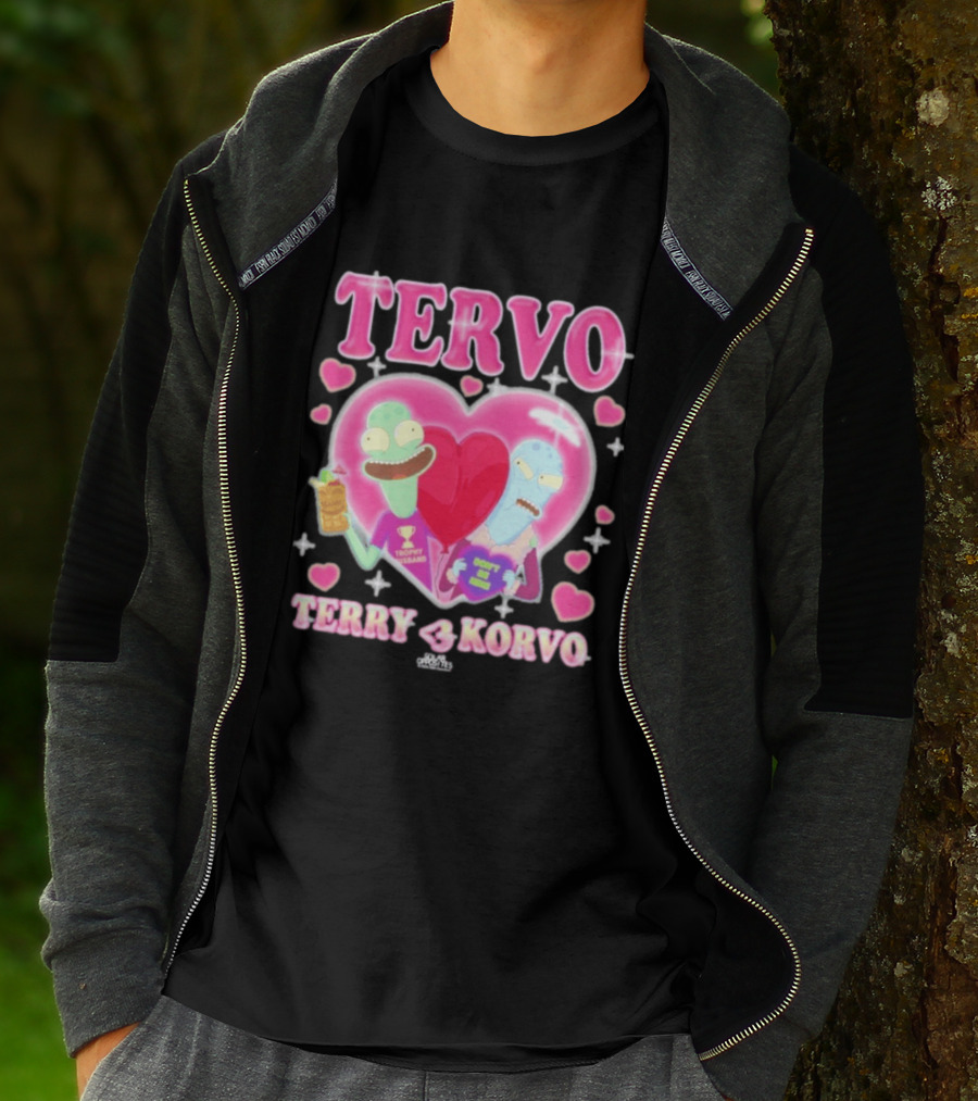 TERVO Terry Korvo Trophy Husband Don't Go Bacon My Heart T-Shirt
