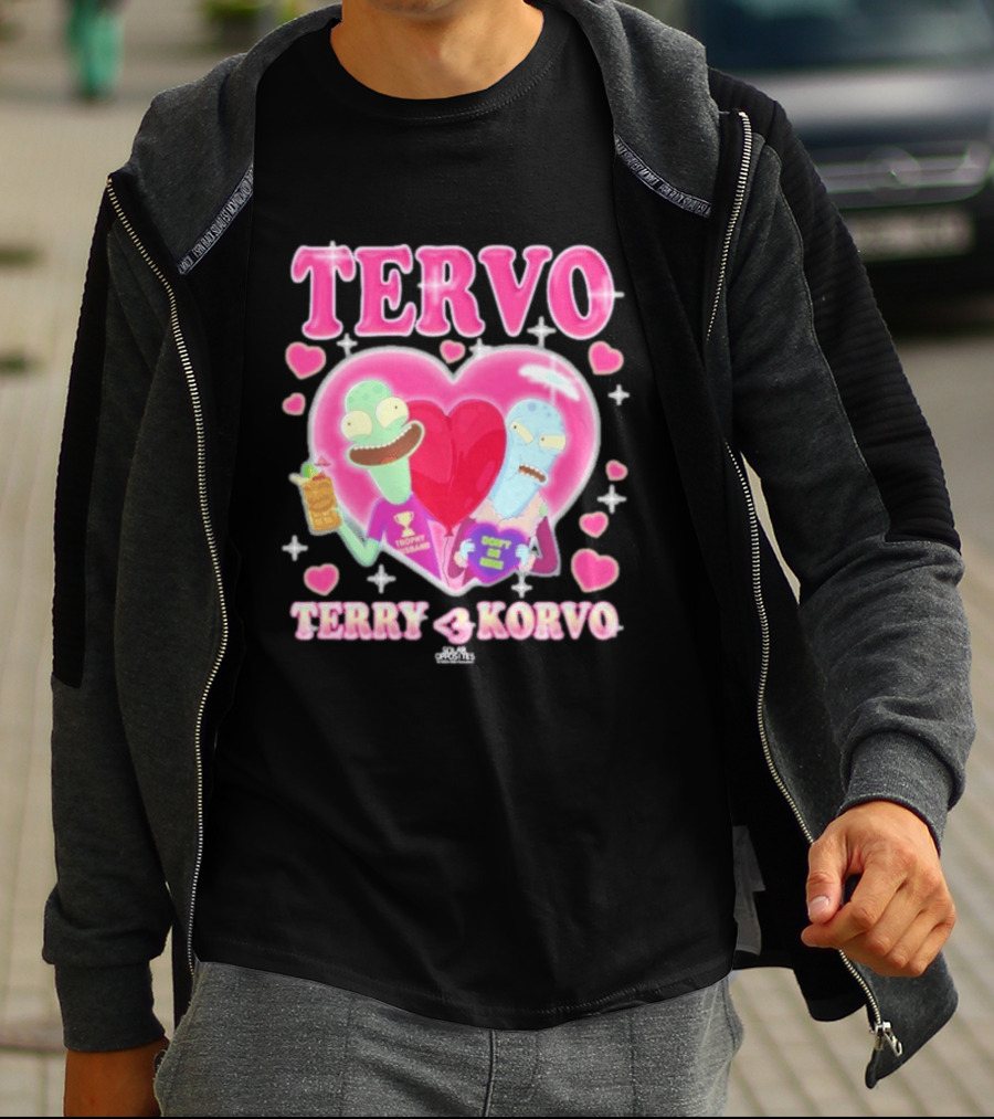 TERVO Terry Korvo Trophy Husband Don't Go Bacon My Heart T-Shirt