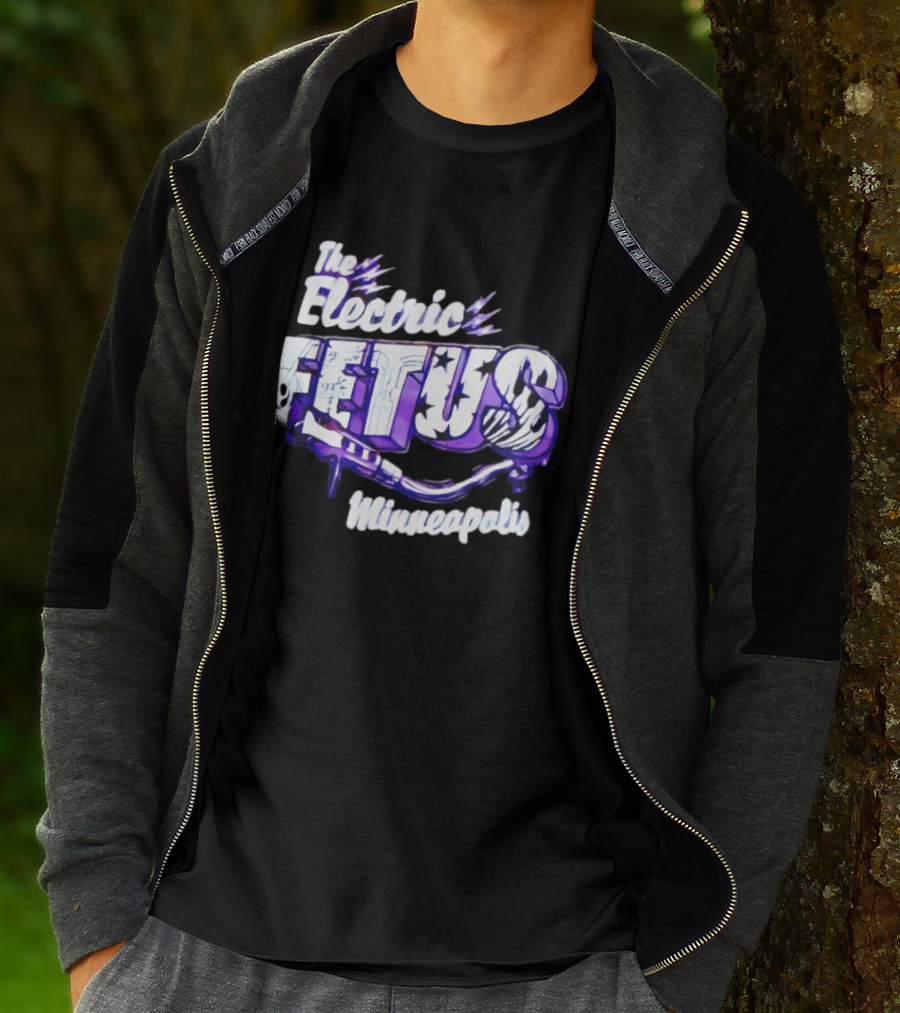 The Electric Fetus Minneapolis Purple Stars And Stripes T-Shirt