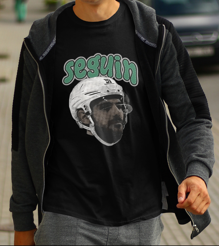 Seguin Dallas Stars Hockey Big Face T-Shirt