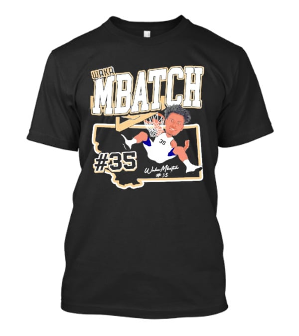 Waka Mbatch Montana State Bobcats Basketball #35 Caricature '26 T-Shirt