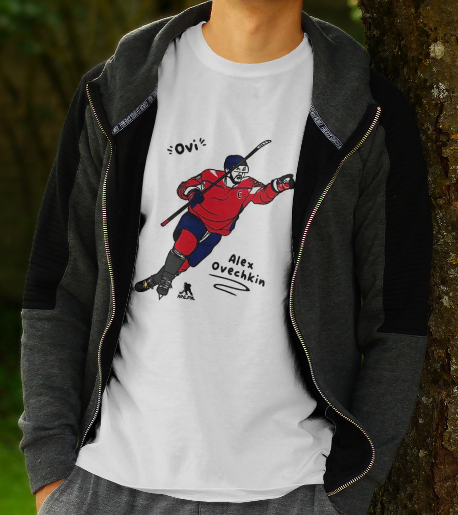 Ovi Cartoon Alex Ovechkin Washington Capitals Hockey T-Shirt