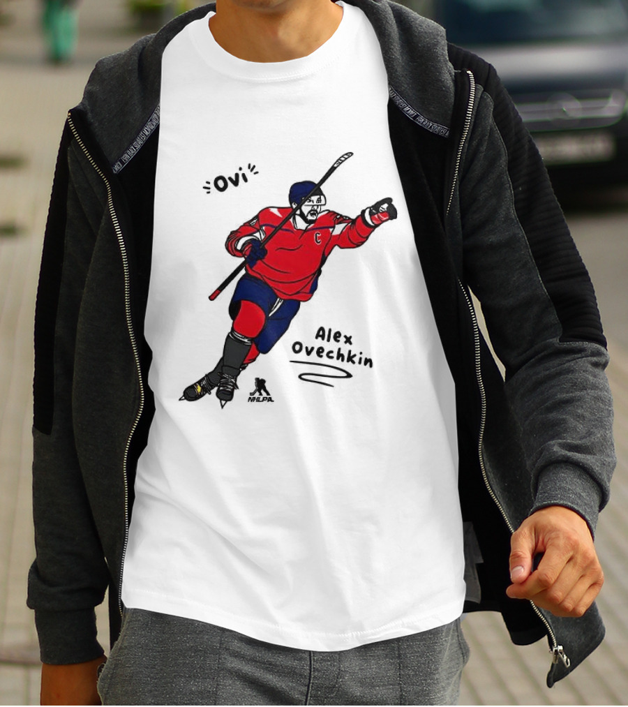 Ovi Cartoon Alex Ovechkin Washington Capitals Hockey T-Shirt