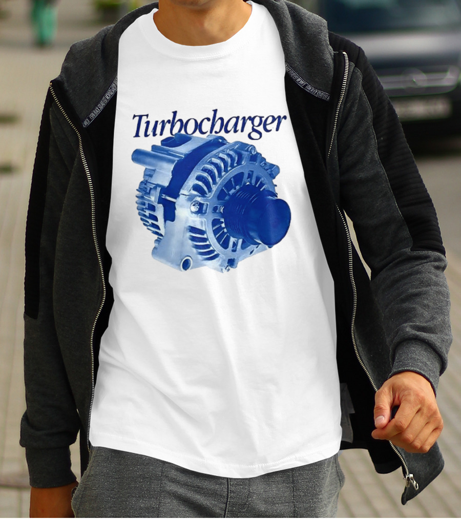 Turbocharger Alternator Blue Highlight T-Shirt